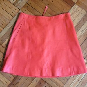 Marc Jacobs Orange Leather skirt